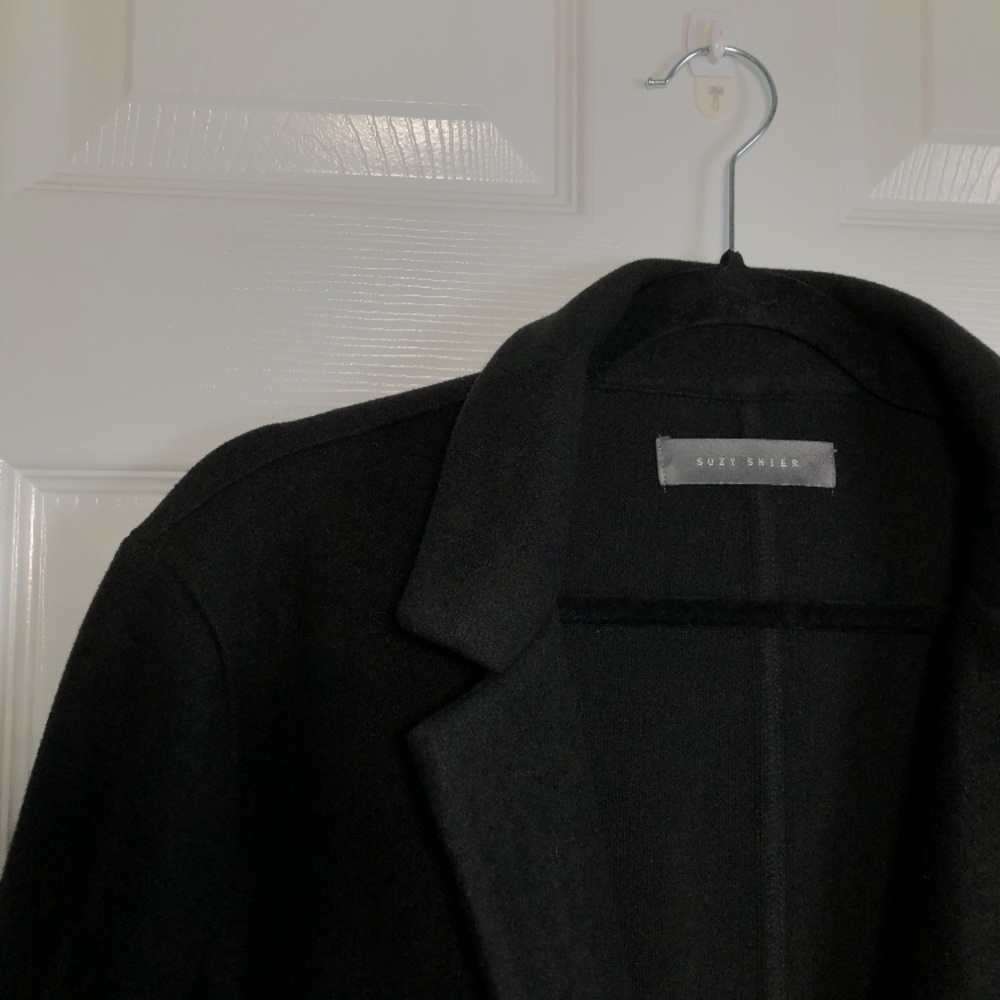 Suzy Shier - Black Trench Coat - Picture 4 of 12